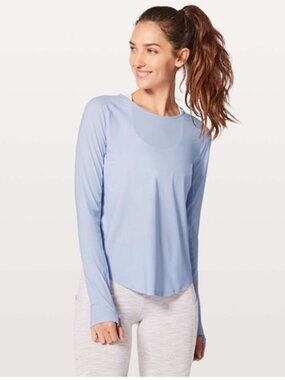 Lululemon Play Off The Pleats Long Sleeve Cool Breeze Top Size 10